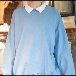 Brandy Melville Erica collared sweatshirt